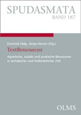 Dominik Delp / TextRessourcen9783487158761