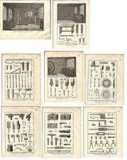 Antique print TOURNEUR LATHE 8