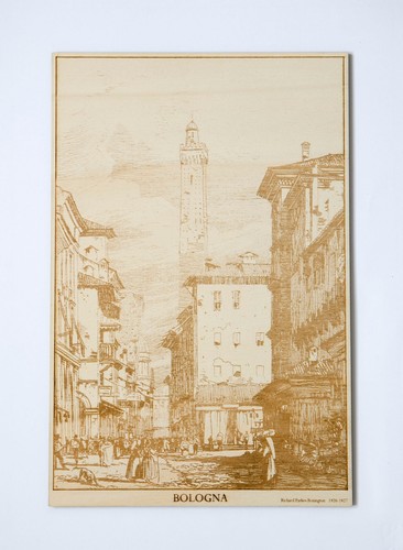Veduta bologna incisione - veduta,