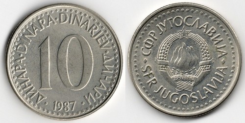 Jugoslavia dinara 1987 - jugoslavia, 10