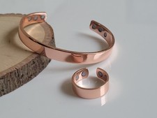 Set bracciale e anello piatto