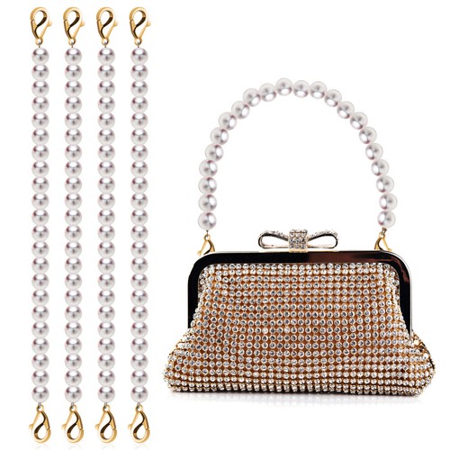 5pz catene borsa perline perle - catene,