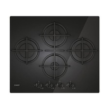Candy Piano Cottura 4 Fuochi a Gas 60 cm colore Nero Moderna CVG6DTB