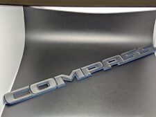 JEEP COMPASS LOGO NERO OPACO SIGLA EMBLEMA FREGIO STEMMA SCRITTA BADGE TARGA