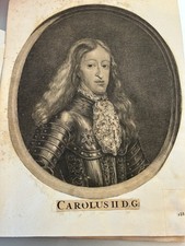 Carlo II di Spagna, incisione