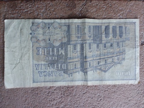 Banconota mille lire - mille, giuseppe