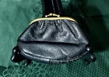 PORTA MONETE E BANCONOTE BORSELLINO ANNI '50 IN PELLE RIGIDA CHIUSURA CLIC CLAC