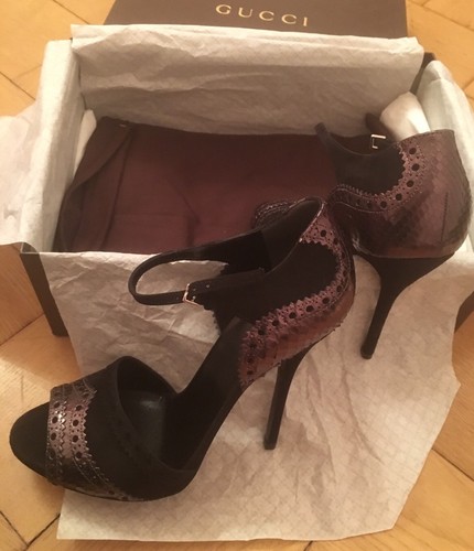 Gucci peeptoe tacchi alti - gucci,