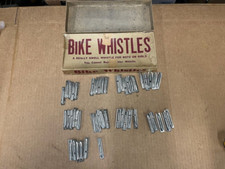 Bicicletta d'epoca anteguerra 46 NOS fischietti scatola originale Pittsburg PA LEGGI!