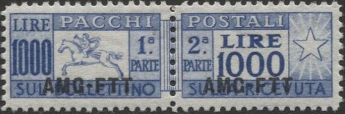 Trieste 1954 pacchi - trieste,