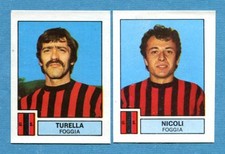 CALCIATORI 1975-76 Panini - Figurina-Sticker n. 425 -TURELLA#NICOLI-FOGGIA -Rec