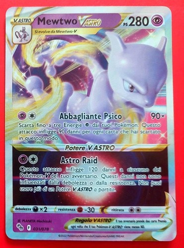 Carta pokemon mewtwo - carta,