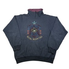 Vintage 90s Iceberg Sport Ice Sweatshirt XXL Embroidered Logo Rare Designer