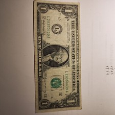 Banconota 1 Dollaro Usa 1969