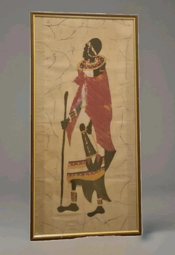 Vintage africano batik - vintage, fork