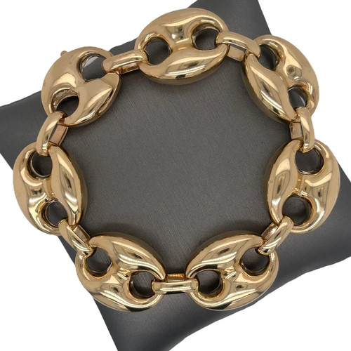 Bracciale uomo italiano oro - bracciale,