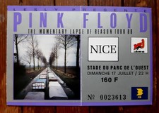 ticket billet used place