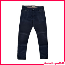 PANTALONI UOMO TAGLIO JEANS TG. 48 ALCOTT BLU NAVY COTONE EFFETTO LAVATO