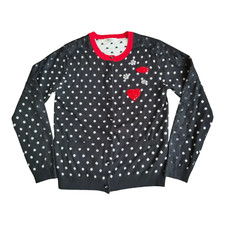 Gaia Luna precious cardigan pois con applicazioni viscosa nylon angora taglia 40