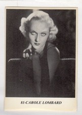 figurina ATTORI I MITI DI HOLLYWOOD NUMERO 81 CAROLE LOMBARD