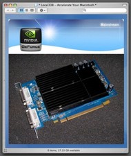 Scheda video PCIe 128 MB ORIGINALE Mac Geforce 6600 per Apple PowerMac G5 fine 2005