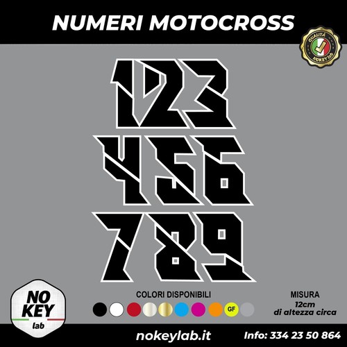 Adesivo gara numero