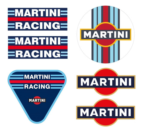 Adesivi rally martini xl - 6,