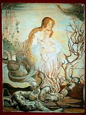 Madonna con bambino, olio su tela 30x40. 