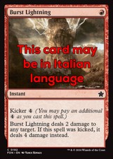 MTG BURST LIGHTNING FOIL EXC -