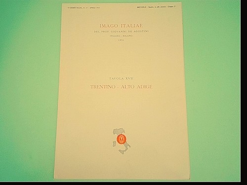 Imago italiae tavola - tavola, xvii