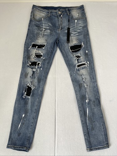 Jeans amiri paint - paint, splatter