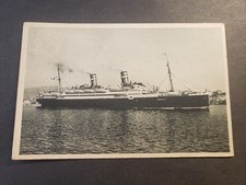Steamer CONTE BIANCAMANO, Lloyd Sabaudo 1929 Copertina Navale NAPOLI, ITALIA Cartolina
