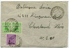 Sicilia Occ. Alleati - 1 coppia di lire + supplemento su busta di Resuttano