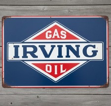 Insegna Irving Gas & Oil 8x12