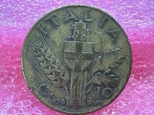10 Centesimi 1939 MONETA COIN