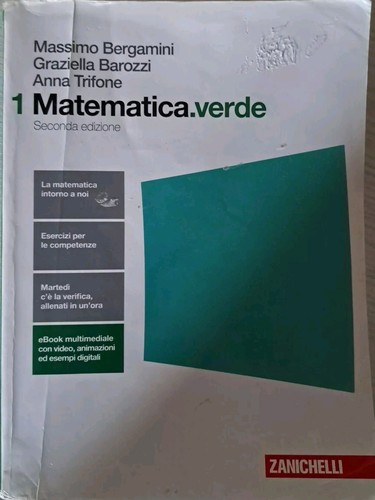 Matematica verde vol 2 - verde, 1