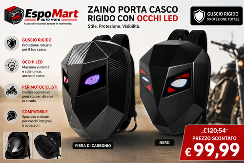 Zaino porta casco moto rigido - zaino,
