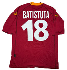 maglia calcio vintage Roma Batistuta scudetto 2000 2001 Kappa Ina Assitalia XXL