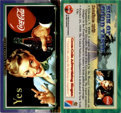 1996 collect card coca cola - 1996, collect-a-card,