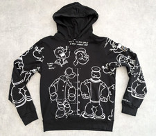 Felpa con cappuccio Iceberg uomo M maglione grafico Popeye The Sailor Comics maglione divertente Y2K