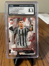 Cristiano Ronaldo 2021 Topps Greatest All-Time 768 gol carriera ROSSO/NERO #d/118