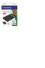 VERBATIM HARD DISK ESTERNO 2.5 500GB BLACK USB 3.2 53111