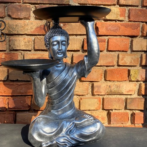 Buddha argento seduto - cm,