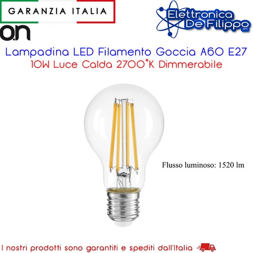 Lampadina led filamento goccia - filamento,