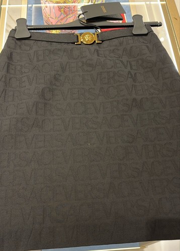Gonna con logo versace - logo,
