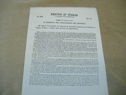 Circolare napoleonica reggio - circolare,