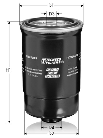 Filtro gasolio tecneco hyundai - filtro,