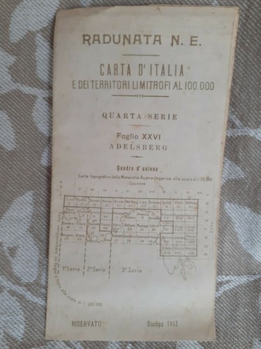 Carte topografiche 1912-1918