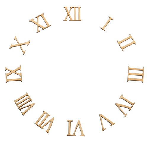 Kit numeri legno - legno, per