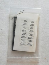 RIVAROSSI LOTTO  ADESIVI DESTINAZIONI CARROZZE PASSEGGERI E ACCESSORI VEDI FOTO